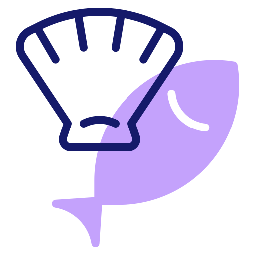 Seafood Inipagistudio Lineal Color icon
