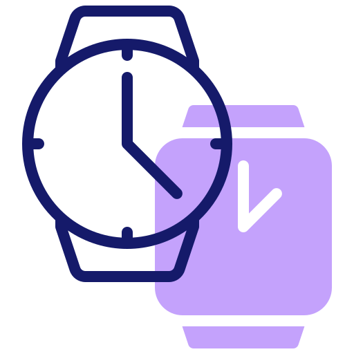 reloj Inipagistudio Lineal Color icono