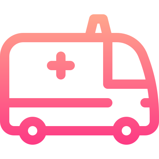 krankenwagen Basic Gradient Lineal color icon