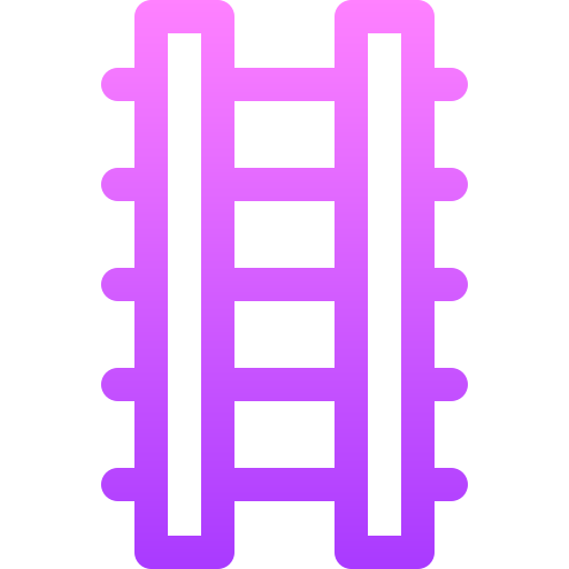 Ladder Basic Gradient Lineal color icon