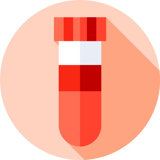 Test tube Flat Circular Flat icon