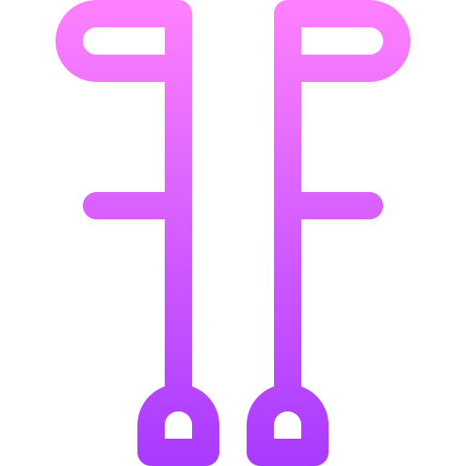 krücken Basic Gradient Lineal color icon