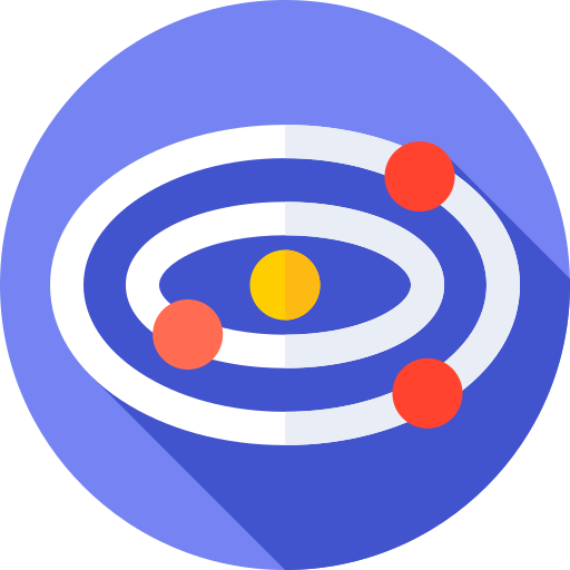 태양계 Flat Circular Flat icon