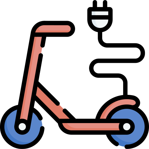 Electric scooter Special Lineal color icon