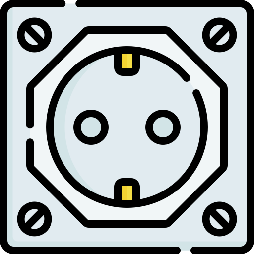 Power socket Special Lineal color icon