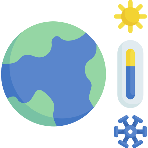 klimaatverandering Special Flat icoon