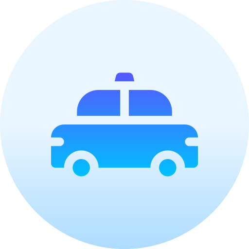 Police car Basic Gradient Circular icon