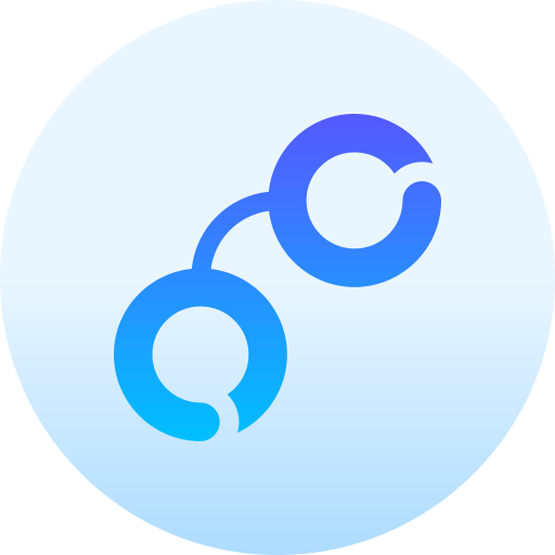 handschellen Basic Gradient Circular icon