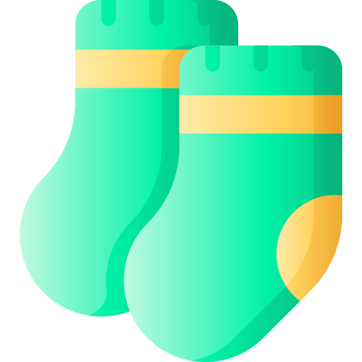 calcetines de bebe 3D Basic Gradient icono