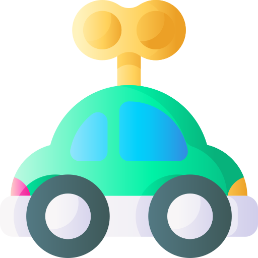 petite voiture 3D Basic Gradient Icône