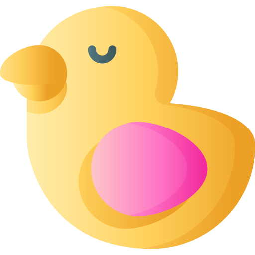 Duck 3D Basic Gradient icon