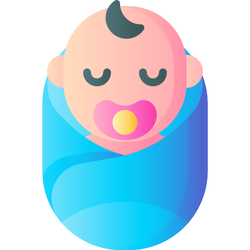 bebé 3D Basic Gradient icono