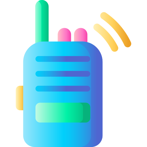 walkie-talkie 3D Basic Gradient icono