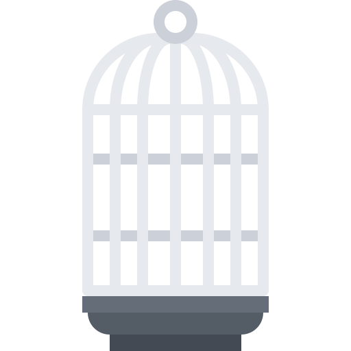 Cage Coloring Flat icon