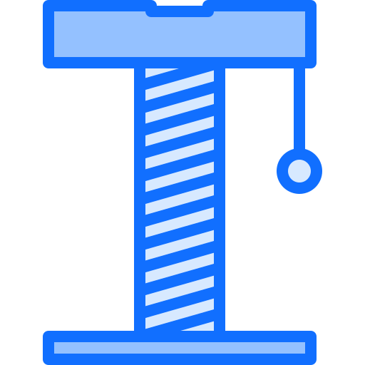 Scratching post Coloring Blue icon