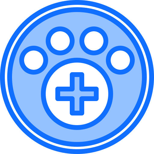 veterinario Coloring Blue icono