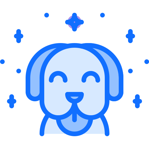 chien Coloring Blue Icône