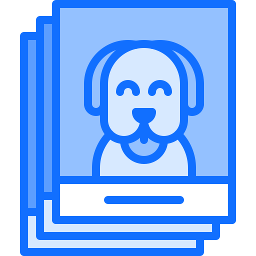 Dog Coloring Blue icon