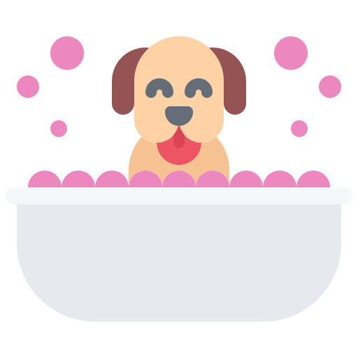 perro Coloring Flat icono