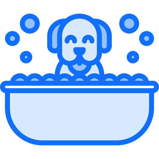 Dog Coloring Blue icon