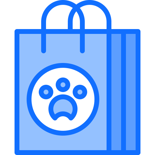 Pet shop Coloring Blue icon
