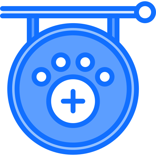 veterinario Coloring Blue icona