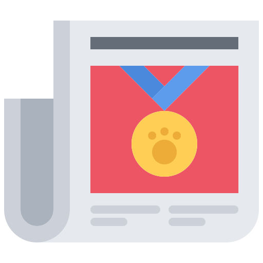 Newspaper Coloring Flat icon
