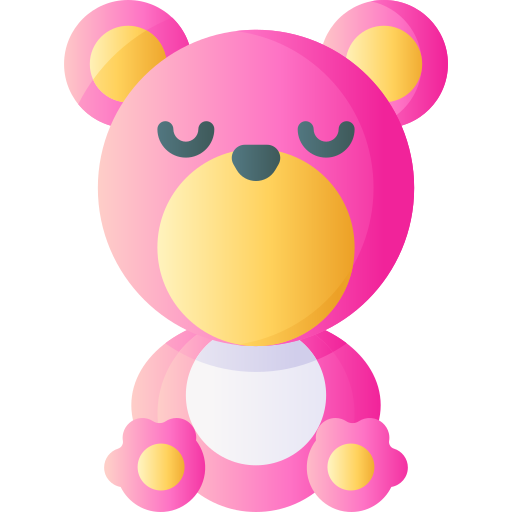 oso de peluche 3D Basic Gradient icono