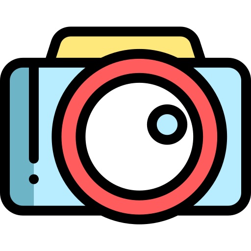 fotoapparat Detailed Rounded Lineal color icon