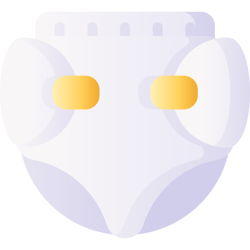 pañal de bebe 3D Basic Gradient icono