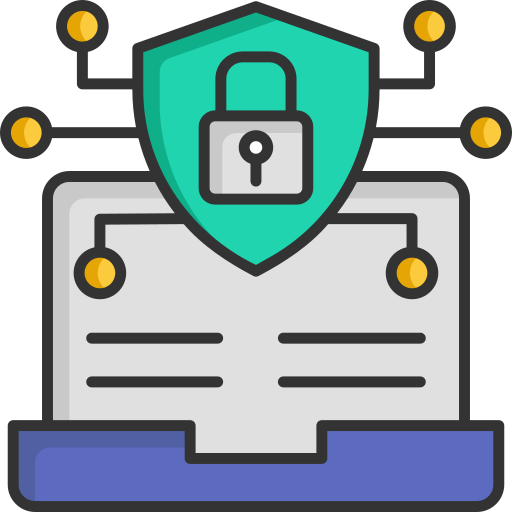 la seguridad cibernética SBTS2018 Lineal Color icono