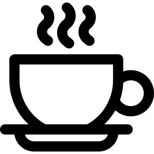 taza de café Basic Rounded Lineal icono