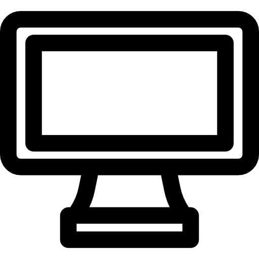 fernseher Basic Rounded Lineal icon