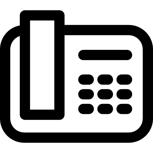 Phone receiver Basic Rounded Lineal icon