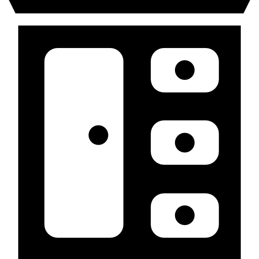 Bedroom Basic Rounded Filled icon