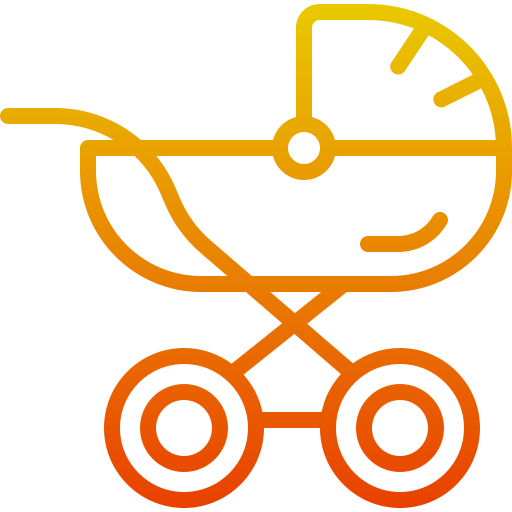 wózek dla dziecka Generic Gradient ikona