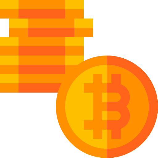 bitcoins Basic Straight Flat icono