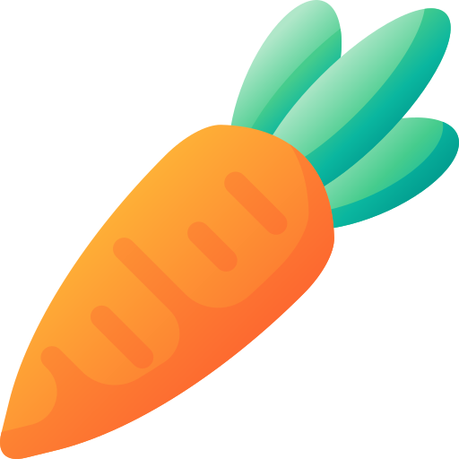 wortel 3D Basic Gradient icoon