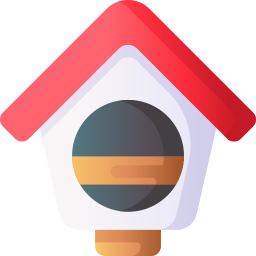 dom dla ptaków 3D Basic Gradient ikona
