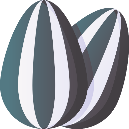 ヒマワリの種 3D Basic Gradient icon