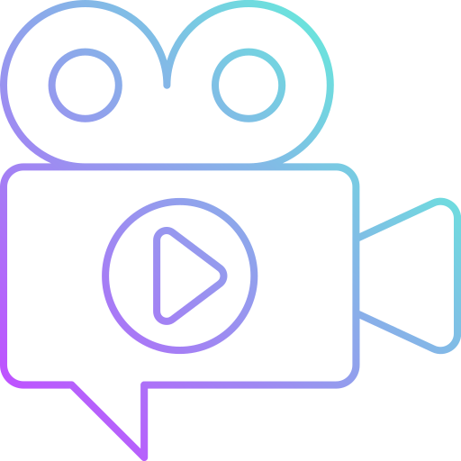 Video marketing Generic Gradient icon