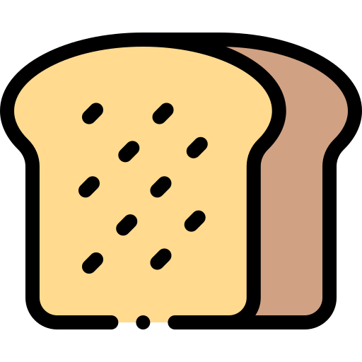 빵 Detailed Rounded Lineal color icon