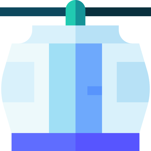 seilbahnkabine Basic Straight Flat icon