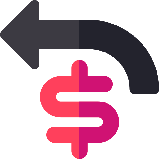 devolución de dinero Basic Rounded Flat icono