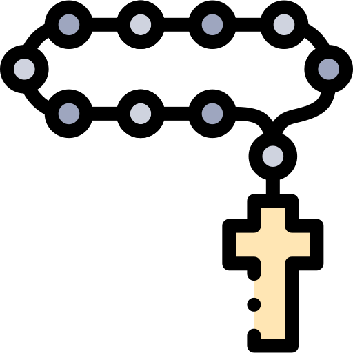 różaniec Detailed Rounded Lineal color ikona