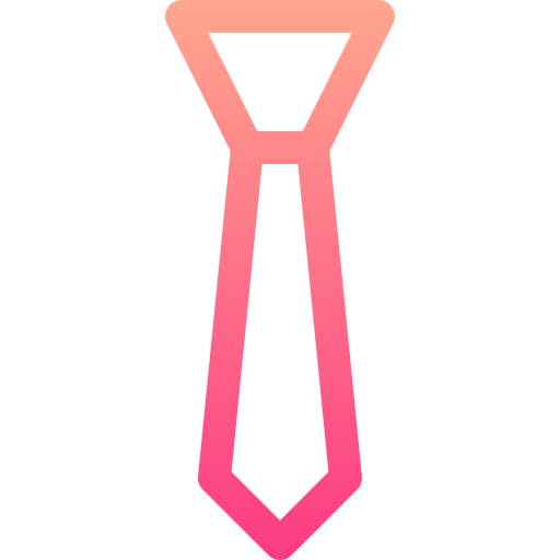 Tie Basic Gradient Lineal color icon