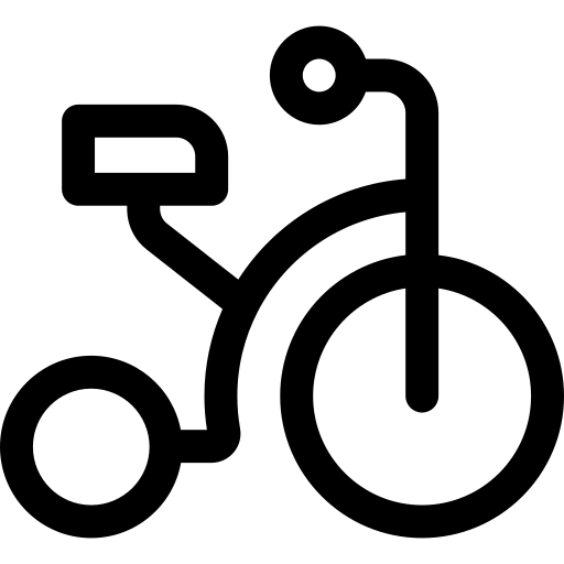 triciclo Basic Rounded Lineal icono