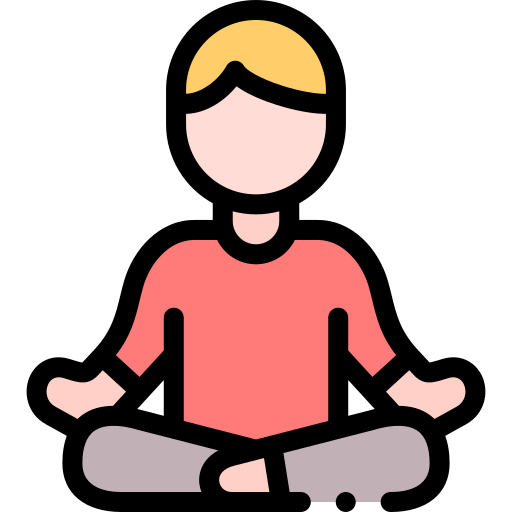Meditation Detailed Rounded Lineal color icon