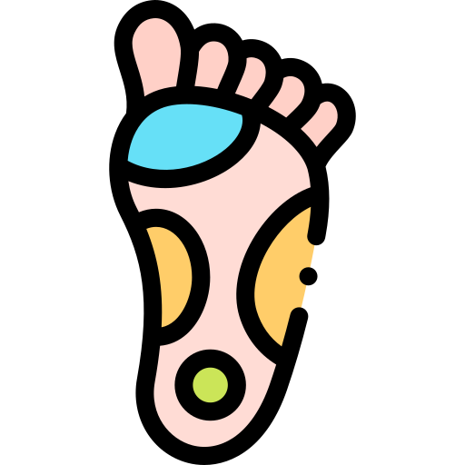 Reflexology Detailed Rounded Lineal color icon