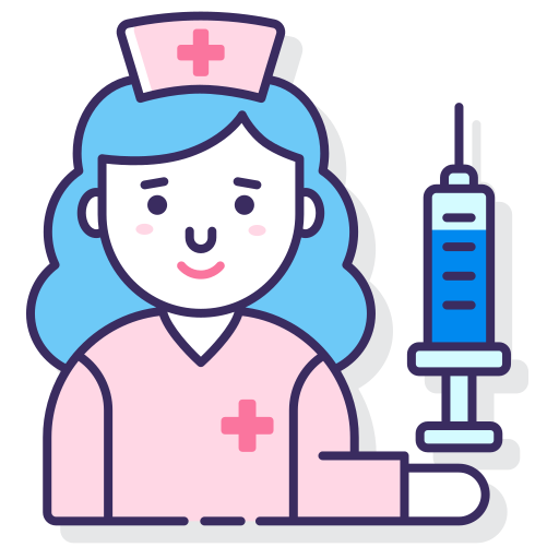 Медсестра Flaticons Lineal Color иконка